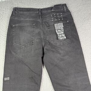 Ksubi Chitch 1999 Boneyard Jeans Mens 30x32 Black Distressed Slim Denim Stretch